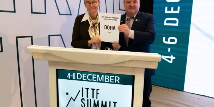 Qatar Jadi Tuan Rumah Kejuaraan Tenis Meja Dunia 2025