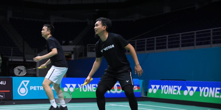 Tim Bulutangkis Indonesia Cicipi Latihan di Axiata Arena