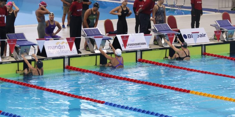 Tim Renang Indonesia Versus Singapura di Ajang Bertajuk Southeast Asia Swimming Dual Meet Series