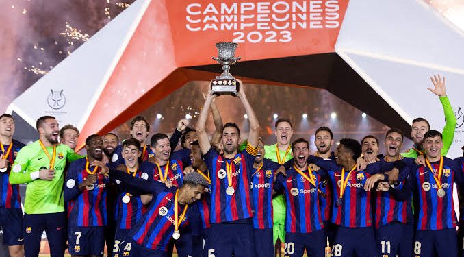 Barcelona Juara Supercopa de Espana, Gavi Jadi Bintang El Barca