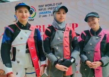 Tim Air Rifle Putri Indonesia Raih Perunggu