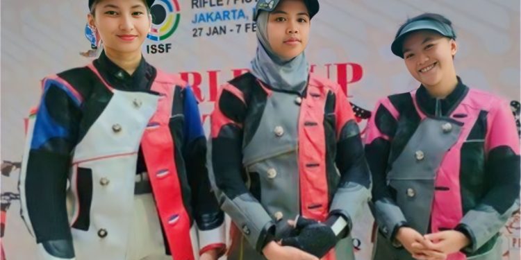 Tim Air Rifle Putri Indonesia Raih Perunggu