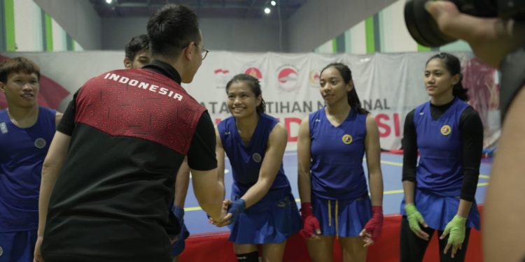 CdM Beri Motivasi Atlet Wushu Indonesia