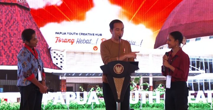 Jokowi Resmikan Papua Youth Creative Hub Sebagai Wadah Anak Muda Kreatif