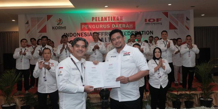 Bobby Nasution Lantik Gatot Kaca Jadi Ketua IOF Pengda Kalimantan Timur