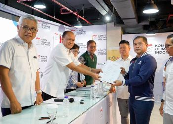 Raja Sapta Okto-Ismail Ning Resmi Daftar Balonketum-waketum NOC Indonesia