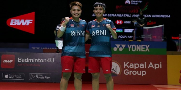 Apri/Fadia Lolos dari Lubang Jarum di Indonesia Open 2023