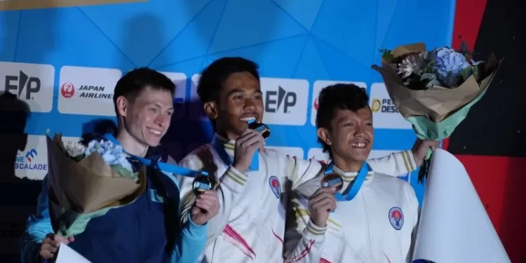 Indonesia Raih Dua Emas di Piala Dunia Panjat Tebing