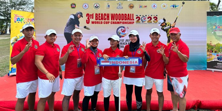 Tim Woodball Indonesia Raih Emas di Ajang 3rd World Beach Games