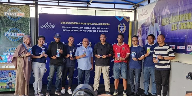 Gelar Diskusi Sepakbola, Aice dan PSSI Pers Dukung Perkembangan Sepakbola Usia Muda