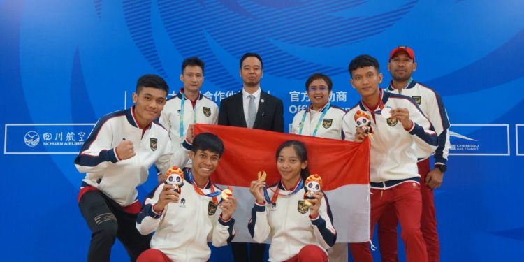 Tim Wushu Indonesia Bawa 4 Medali Emas ke Tanah Air