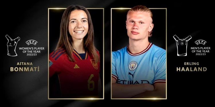 Erling Haaland dan Aitana Bonmati Raih Penghargaan Pemain Terbaik Eropa 2022/23