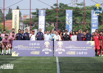 Zainudin Amali Buka Turnamen Mini Soccer Bertajuk Mandiri Media Cup 2023