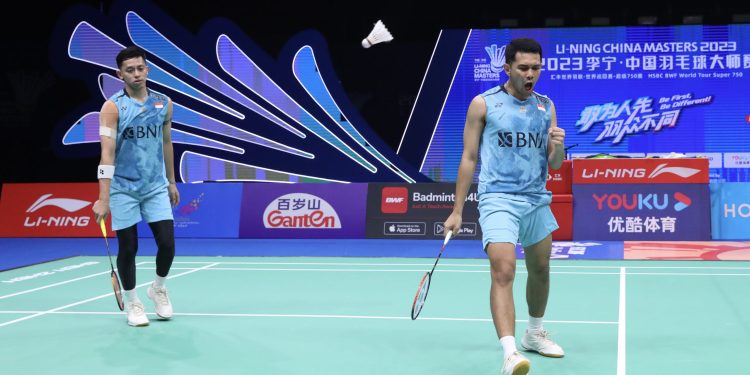 Fajar/Rian Sukses Lewati Hadangan Pertama di China Masters 2023