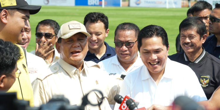 Prabowo Subianto saat membuka Garudayaksa Football Academy [PSSI]