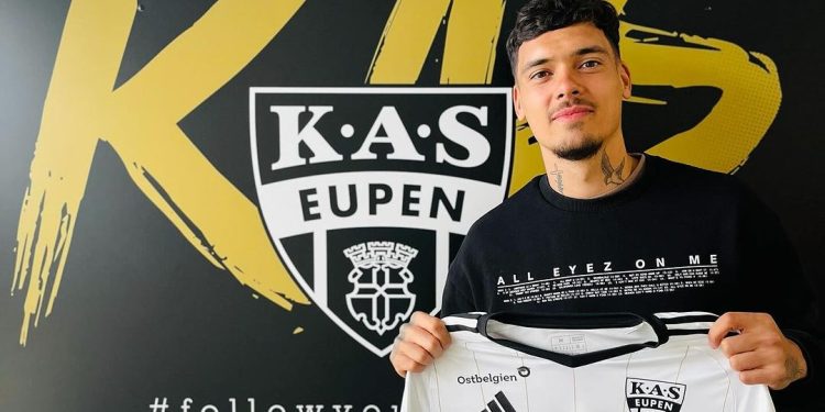 Shayne Pattynama diperkenalkan sebagai pemain baru KAS Eupen (IG/@s.pattynama)