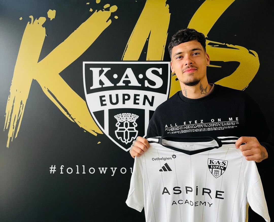 Shayne Pattynama diperkenalkan sebagai pemain baru KAS Eupen (IG/@s.pattynama)