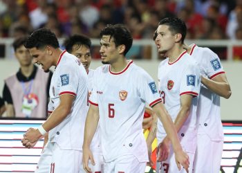 Timnas Indonesia berselebrasi saat mencetak gol ke gawang Timnas Vietnam. Dok: PSSI