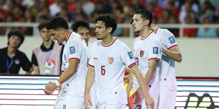 Timnas Indonesia berselebrasi saat mencetak gol ke gawang Timnas Vietnam. Dok: PSSI