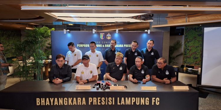 Jumpa pers Bhayangkara FC pindah ke Lampung