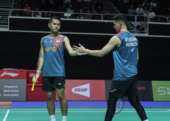 Fajar/Rian Melaju, Leo/Bagas Tersisih di Singapore Open 2025
