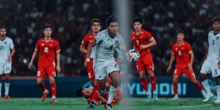 Timnas Indonesia U-23 saat melawan Vietnam U-23 di final Piala AFF U-23 2025
