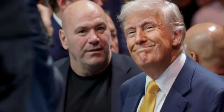 CEO UFC, Dana White dan Presiden AS, Donald Trump