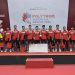 Selebrasi pemain PB Djarum usai juara Superliga Junior 2025