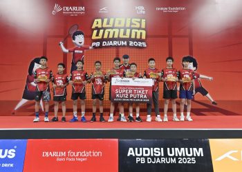 KU-12 Putra yang lolos Audisi Umum PB Djarum 2025