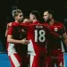 Selebrasi pemain Timnas Indonesia saat melawan Chinese Taipei