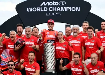 Marc Marquez bersama Tim Ducati