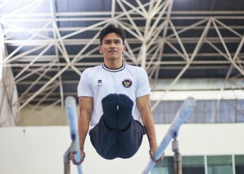Gymnast putra Indonesia Abiyu Raffi