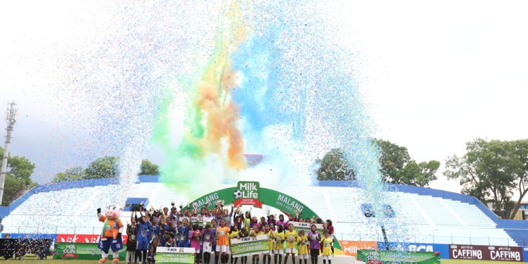 Selebrasi juara MLSC 2025 Seri Malang