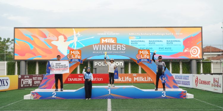 Juara Divisi Nasional KU 15 Putra - MilkLife Archery Challenge 2025 Seri 2
