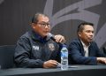 Ketua BTN, Sumardji (kiri) dan Sekjen PSSI, Yunus Nusi