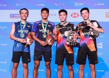 Fajar/Fikri, runner-up ganda putra, dan Raymond/Nikolaus, juara Australia Open 2025