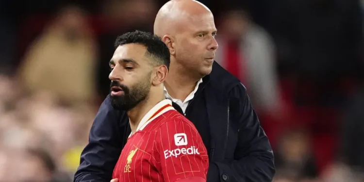 Striker Liverpool, Mohamed Salah dan Arne Slot