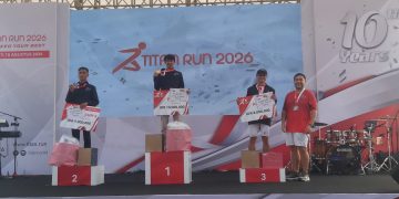 Penyerahan medali Titan Run 2026