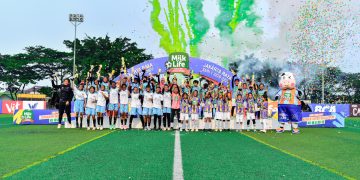 Selebrasi juara MLSC Seri 1 Jakarta Raya