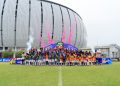 Selebrasi juara MLSC Jakarta Raya